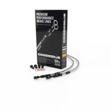 Goodridge 2007 H-D FLSTC Heritage Softail Classic (w/o ABS) Clear Rear Brake Line w/Black Fittings