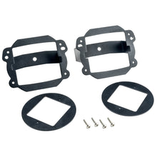 Load image into Gallery viewer, Oracle Jeep JK Fog Light to Cube Light Conversion Mount Brackets (Pair) w/ Bezel