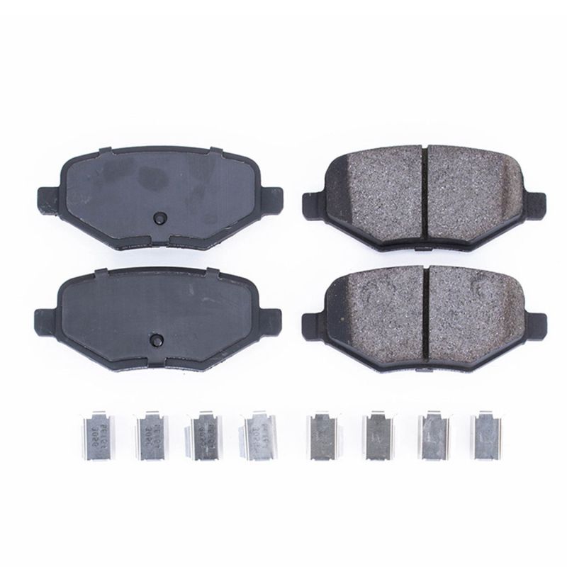 Power Stop 14-15 Ford Edge Rear Z17 Evolution Ceramic Brake Pads w/Hardware