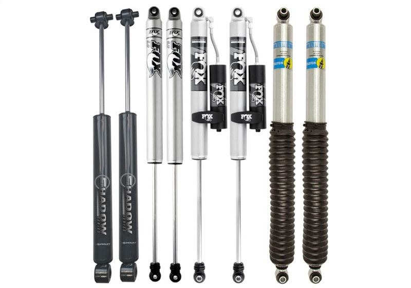 Superlift 07-18 Jeep Wrangler JK 4in Long Arm Kit - Shadow Shocks