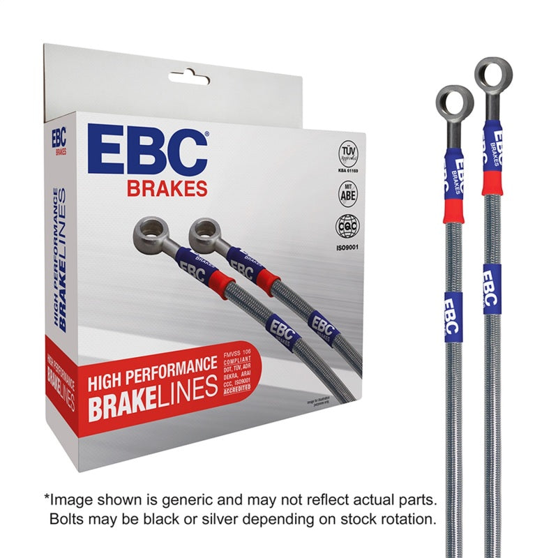 EBC 90-96 Jeep Wrangler 2.5L ABS Stainless Steel Brake Line Kit