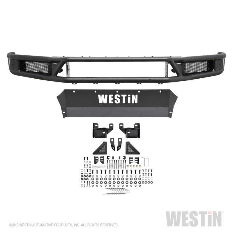 Westin 19-20 Chevy Silverado 1500 Outlaw Front Bumper - Textured Black