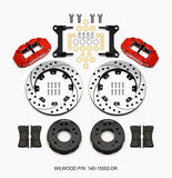 Wilwood Narrow Superlite 6R Front Kit 12.19in Drilled Red 63-87 C10 w/ Wilwood Pro Spindles