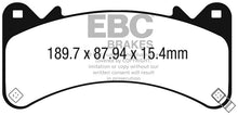 Load image into Gallery viewer, EBC 2015+ Chevrolet Tahoe 2WD (6 Piston Brembo) Ultimax2 Front Brake Pads