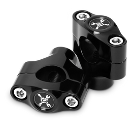 Burly Brand Hawk Riser Clamp for 1in Bar, Set - Black