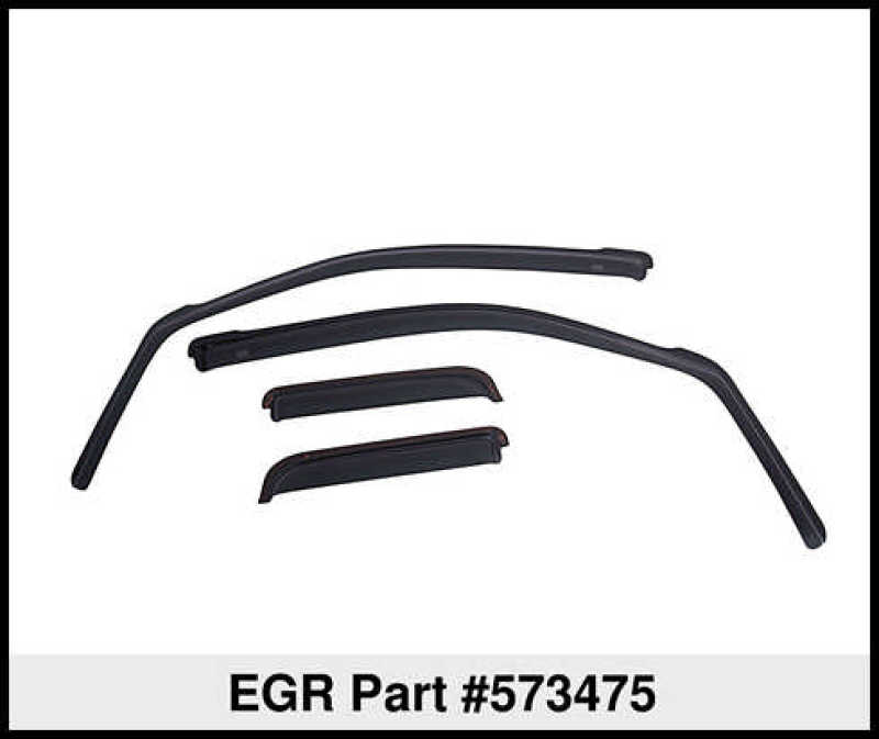 EGR 15+ Ford F150 Super Cab In-Channel Window Visors - Set of 4 - Matte (573475)