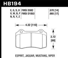 Load image into Gallery viewer, Hawk 96 &amp; 00-02 Dodge Viper GTS/00-02 Viper RT 10 / 00 Ford Mustang SVT Cobra Race DTC-30 Brake Pads