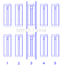 Load image into Gallery viewer, King Engine Bearings Daewoo/Opel/Vauxhall (Size 0.25) Main Bearing Set