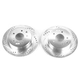 Power Stop 03-05 Infiniti G35 Rear Evolution Drilled & Slotted Rotors - Pair