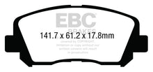 Load image into Gallery viewer, EBC 15+ Chrysler 200 2.4 Yellowstuff Front Brake Pads