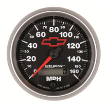 Load image into Gallery viewer, Autometer Speedometer 3-3/8in, 0-160 MPH, Elec. Programmable - Bowtie Black