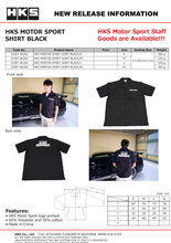 Load image into Gallery viewer, HKS MOTORSPORT BUTTON-UP SHIRT BLACK M