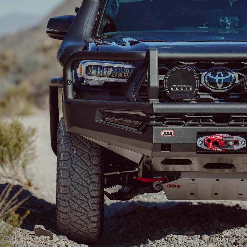 ARB 16-23 Toyota Tacoma Summit MKII Bumper Kit w/ LED Fog Lights & Winch Install Kit - Black