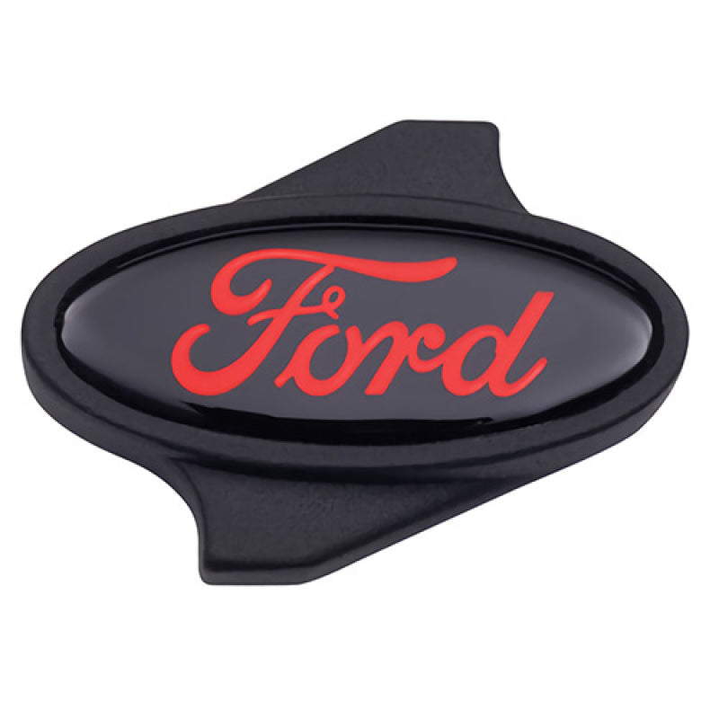 Ford Racing Air Cleaner Nut w/ Red Ford Logo - Black