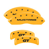 MGP 4 Caliper Covers Eng Fr No Bolts/TBird Rr No Bolts/TBird Yel Finish Blk Char 05 Ford Thunderbird