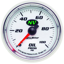 Load image into Gallery viewer, Autometer NV 52mm 0-100 PSI Oil Pressure Mechanical Gauge