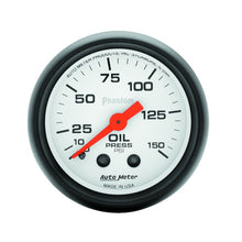 Load image into Gallery viewer, Autometer Phantom 52mm 150 PSI Mechanical Oil Pressure Gauge