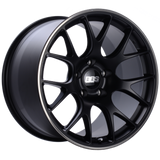 BBS CH-R 19x9.5 5x112 ET35 Satin Black Polished Rim Protector Wheel -82mm PFS/Clip Required