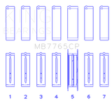 King Engine Bearings GMC 4.2 Vortec L6 Main Bearing Set