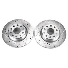 Load image into Gallery viewer, Power Stop 06-09 Audi A3 Rear Evolution Drilled &amp; Slotted Rotors - Pair