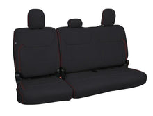 Load image into Gallery viewer, PRP 2021+ Ford 150/ 2023+ SuperDuty Rear Seat Covers (Pair) - Black w/ Red Stitch