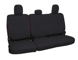 PRP 2021+ Ford 150/ 2023+ SuperDuty Rear Seat Covers (Pair) - Black w/ Red Stitch