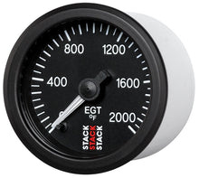 Load image into Gallery viewer, Autometer Stack 52mm 0-2000 Deg F Pro Stepper Motor Exhaust Gas Temp Gauge - Black