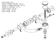 Load image into Gallery viewer, Camburg Toyota Tacoma Pre/4WD 05-23 / 4-Runner 03-23 / FJ 07-14 1.25in Uniball Upper Arms w/ covers