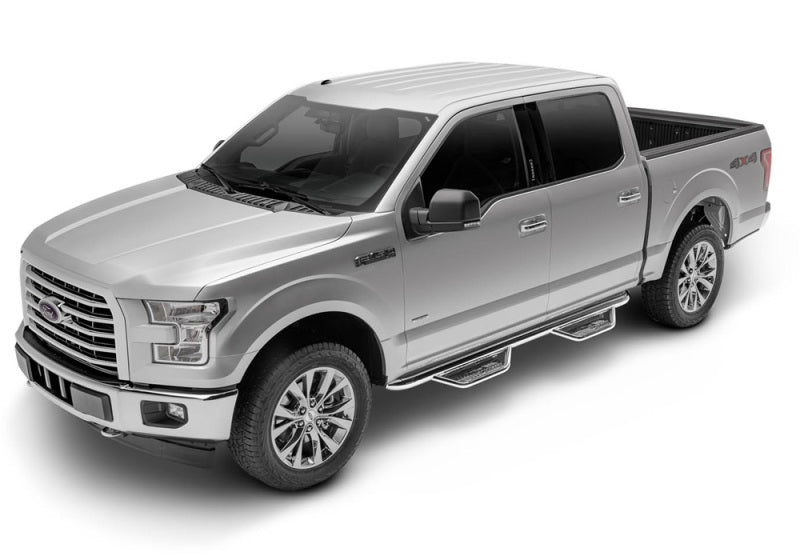 N-Fab Podium SS 15-18 GMC/Chevy Canyon/Colorado Crew Cab SRW - Polished Stainless - Cab Length - 3in