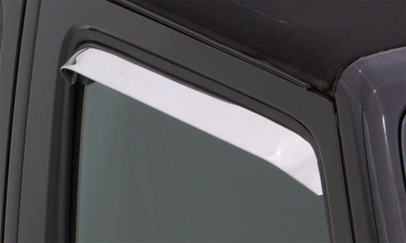 AVS 87-95 Jeep Wrangler (Excl. Rag Top) Ventshade Window Deflectors 2pc - Stainless