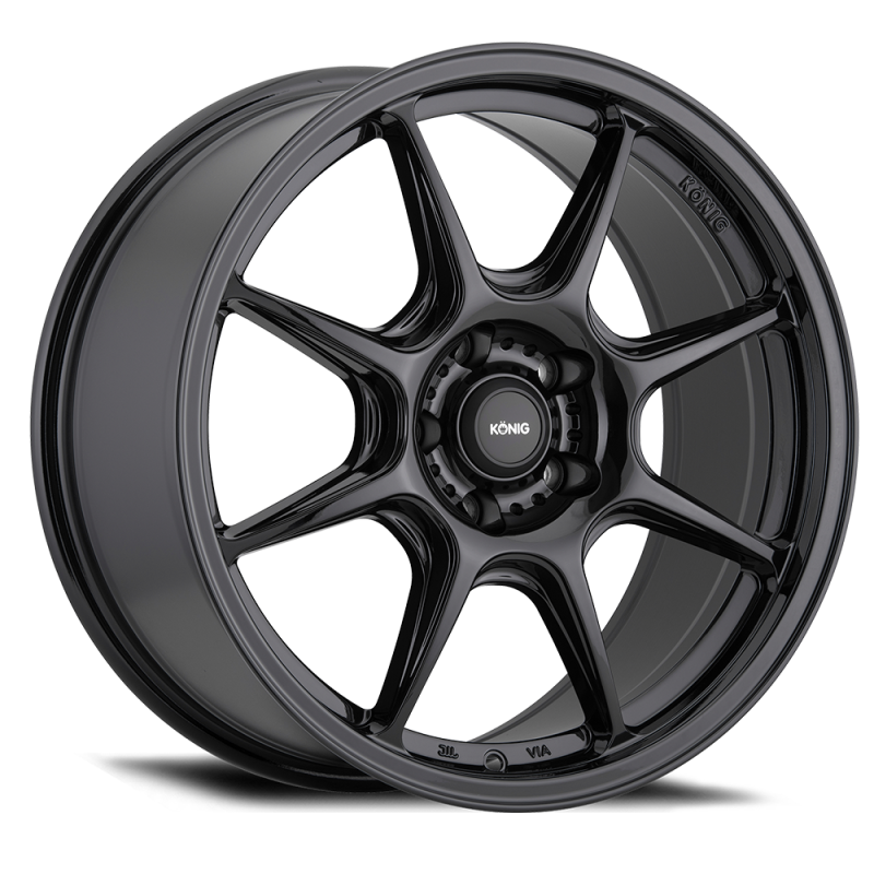 Konig Lockout 17x8 4x108 ET40 Gloss Black