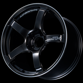 Advan TC4 18x8 +45 5x114.3 Racing Black Gunmetallic and Ring Wheel