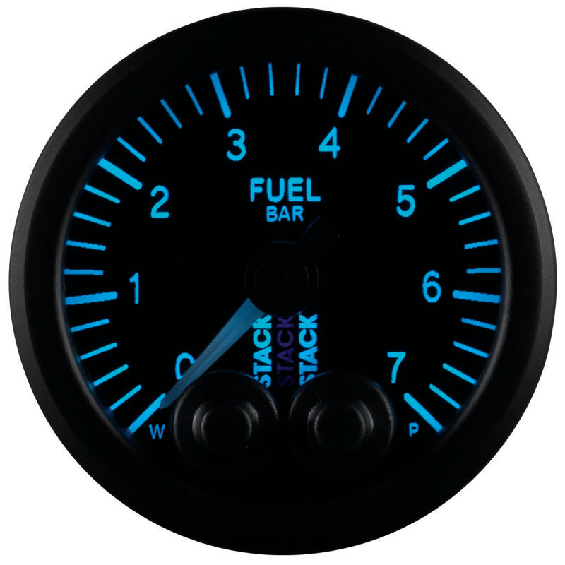 Autometer Stack 52mm 0-7 Bar M10 Male Pro-Control Fuel Pressure Gauge - Black