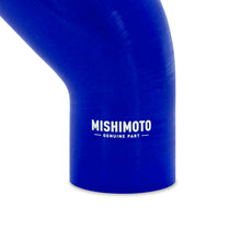 Load image into Gallery viewer, Mishimoto Silicone Reducer Coupler 45 Degree 2.5in to 3.5in - Blue