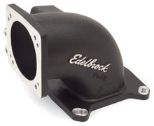 Load image into Gallery viewer, Edelbrock High Flow Intake Elbow 95mm Throttle Body to Square-Bore Flange Black Finish