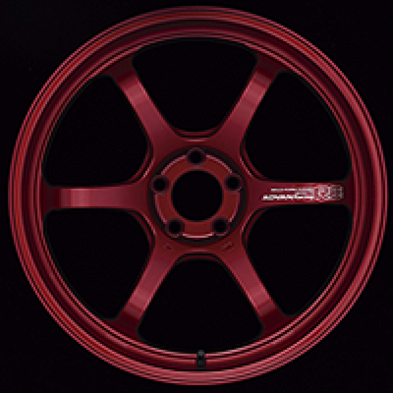 Advan R6 18x8.5 +45 5-114.3 Racing Candy Red Wheel