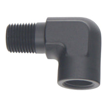 Load image into Gallery viewer, DeatschWerks 90-Degree 1/8in NPT Male to Female 1/8in NPT - Anodized Matte Black