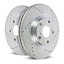 Load image into Gallery viewer, Power Stop 94-00 Ford Taurus Front Evolution Drilled &amp; Slotted Rotors - Pair