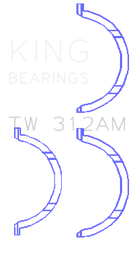 King Engine Bearings Chevrolet V8 6.6L Turbo Diesel 2001-09 Thrust Washer Set