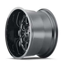 Load image into Gallery viewer, Mayhem 8107 Cogent 18x9 / 6x135 BP / 0mm Offset / 106mm Hub Black w/ Milled Spokes Wheel