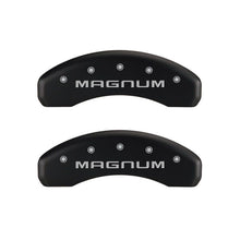 Load image into Gallery viewer, MGP 4 Caliper Covers Engraved Front &amp; Rear Magnum Red finish silver ch