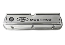 Load image into Gallery viewer, Ford Racing Ford 289/302/351W Die-Cast Valve Covers - Polished w/Black Logo