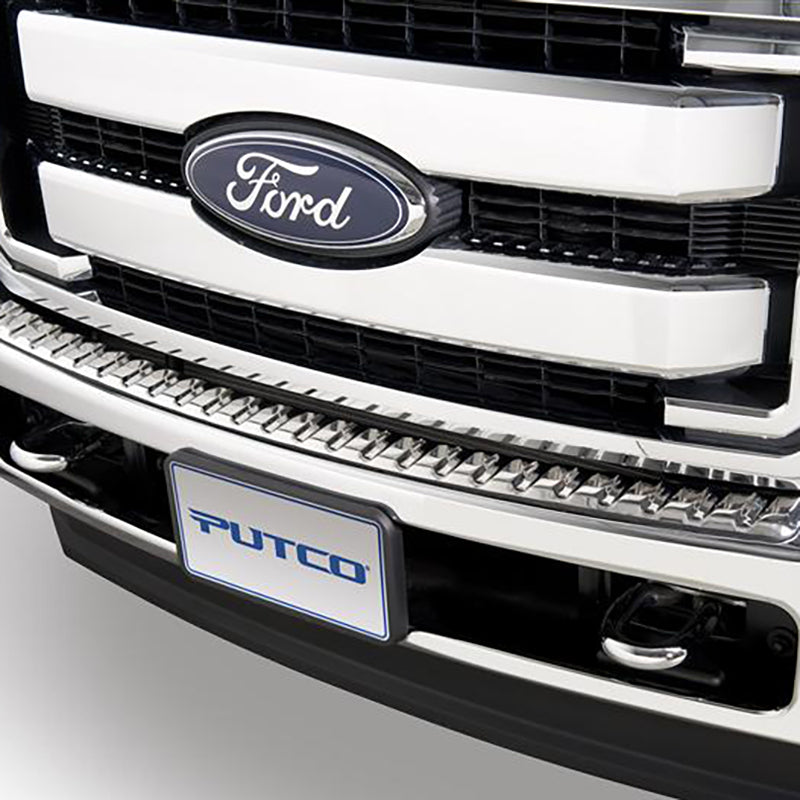 Putco 11-16 Ford SuperDuty - Front Bumper Cover Stainless Steel Bumper Covers