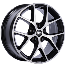 Load image into Gallery viewer, BBS SR 18x8 5x120 ET32 Satin Black Diamond Cut Face Wheel -82mm PFS/Clip Required