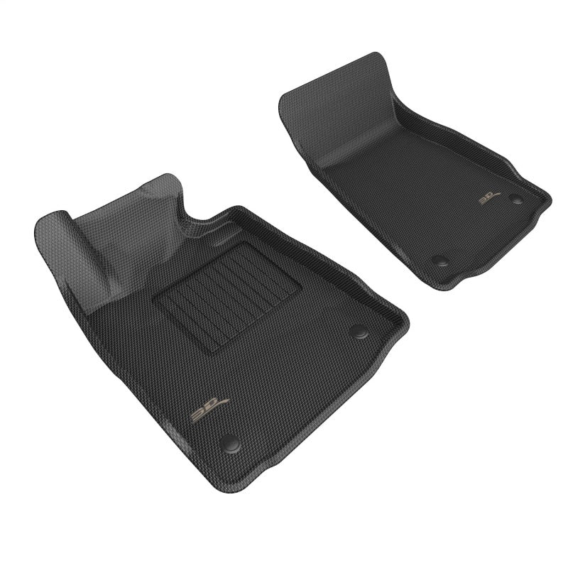 3D MAXpider 22-24 Nissan Z Kagu Black Floor Mat - Row 1