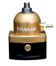 Load image into Gallery viewer, Fuelab 515 TBI Adjustable FPR 10-25 PSI (2) -10AN In (1) -6AN Return - Gold