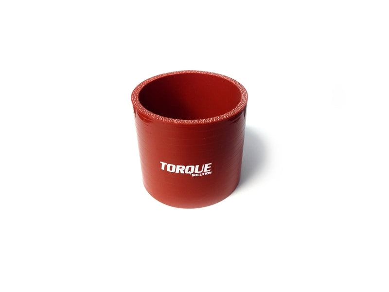 Torque Solution Straight Silicone Coupler: 2.5in Red Universal