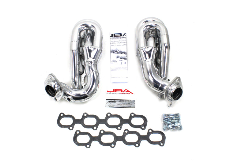 JBA 07-14 Ford GT500 5.4/5.8L 4V 1-5/8in Primary Silver Ctd Cat4Ward Header