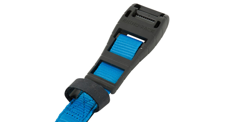 Rhino-Rack Rapid Tie Down Straps w/Buckle Protector - 4.5m/15ft - Pair - Red