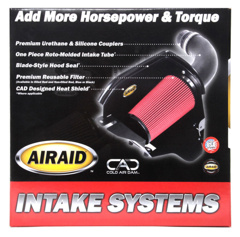 Airaid 12-14 Jeep Wrangler JK 3.6L Pentastar MXP Intake System w/ Tube (Oiled / Red Media)